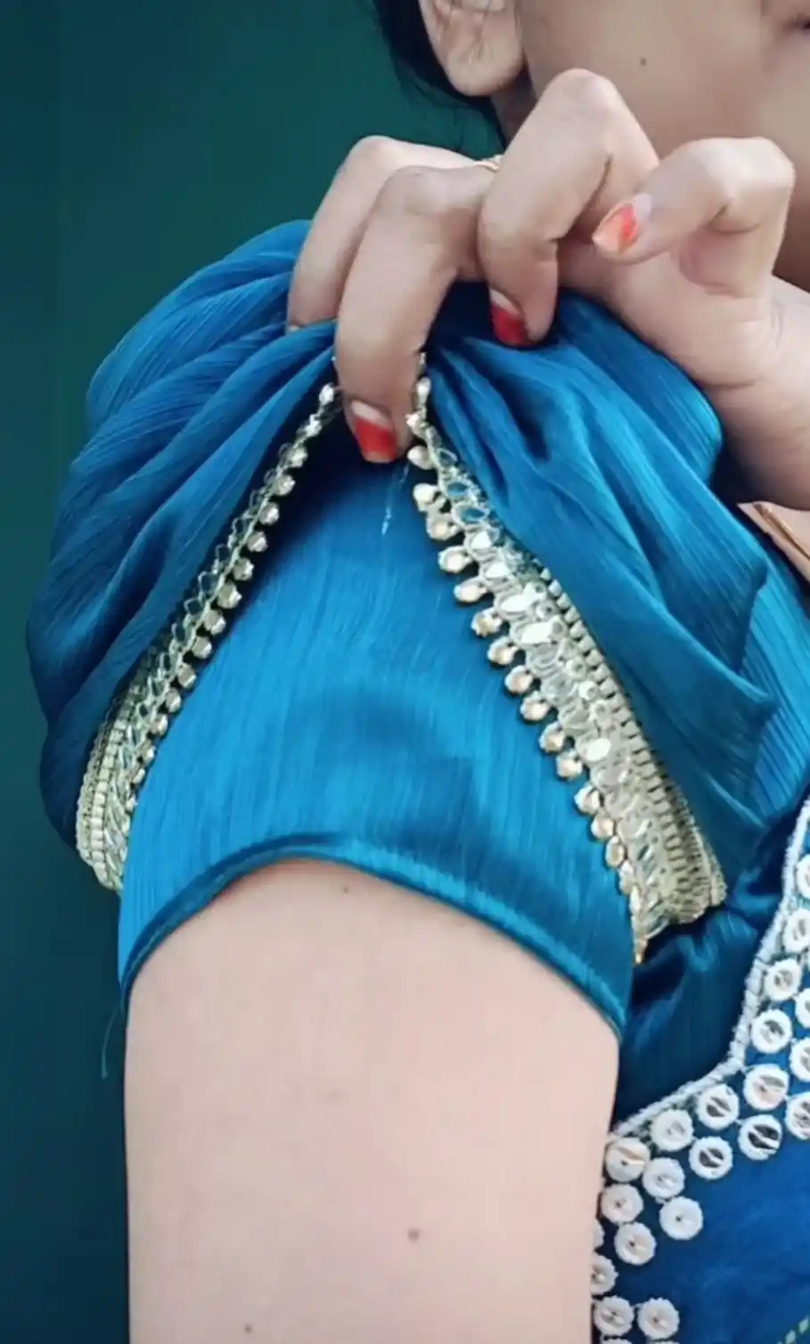 Square Neck Patch Work Designs