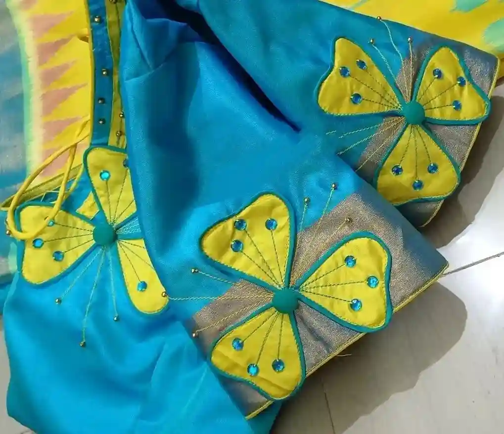Traditional Patch Work Blouse Designs