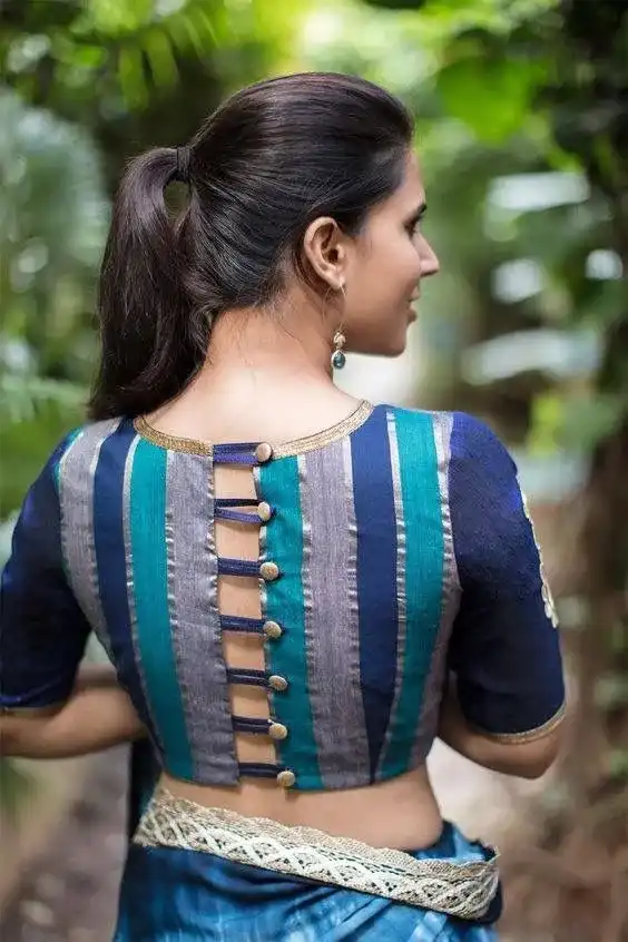 Traditional South Indian Blouse Designs For Silk Sarees