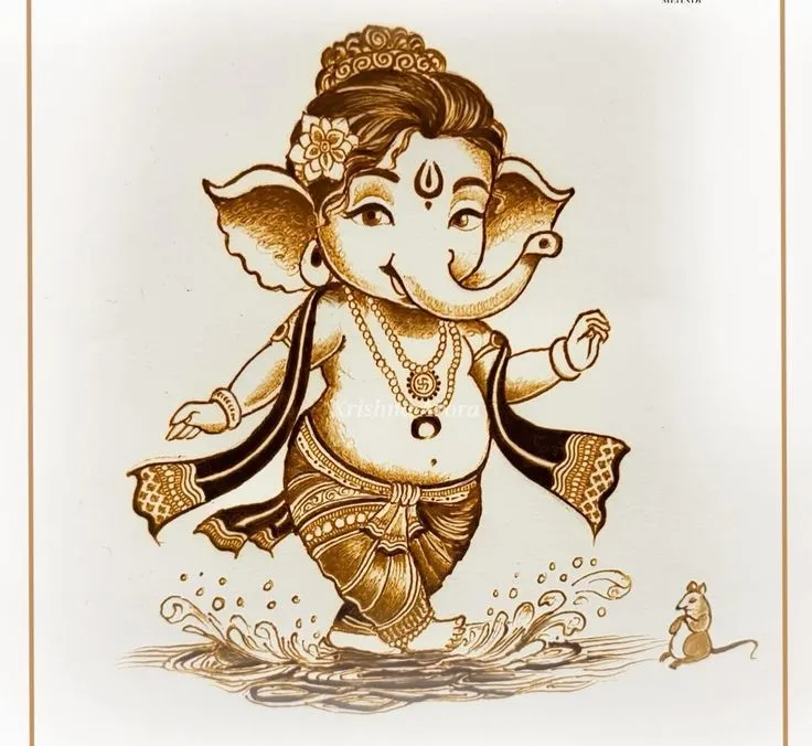 Vignaharta Ganesha Mehndi