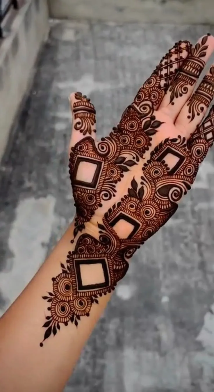Viral full palm mehndi trends