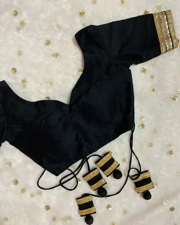 Wedding Black Blouse Design