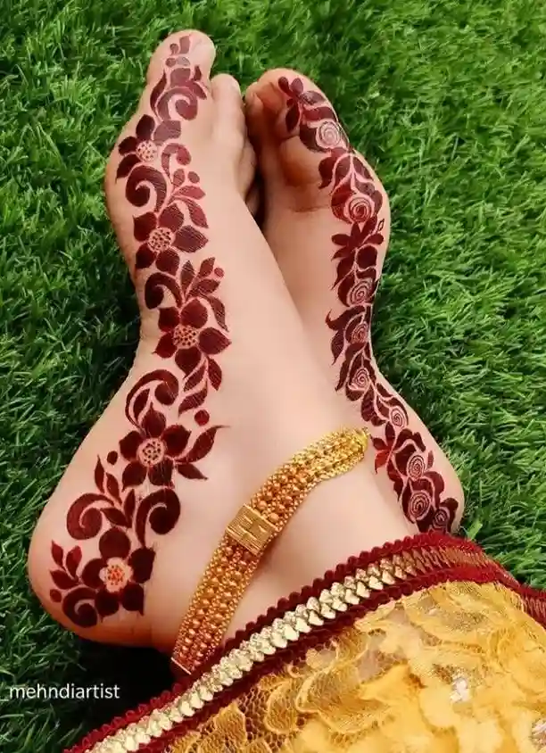 Wedding Feet Mehndi Art