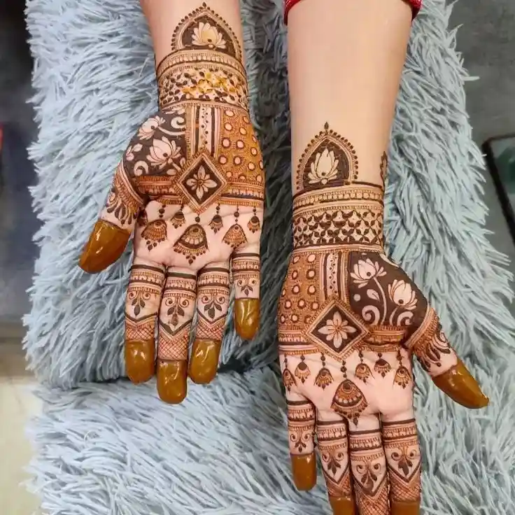 Wedding ready full hand mehndi