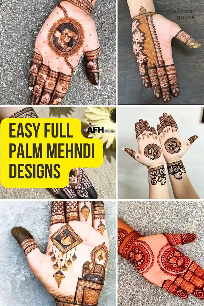 easy full palm mehndi designs amazingfactshindi
