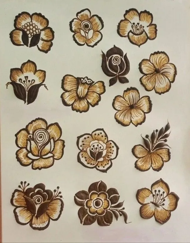 modern mehndi design instagram rose