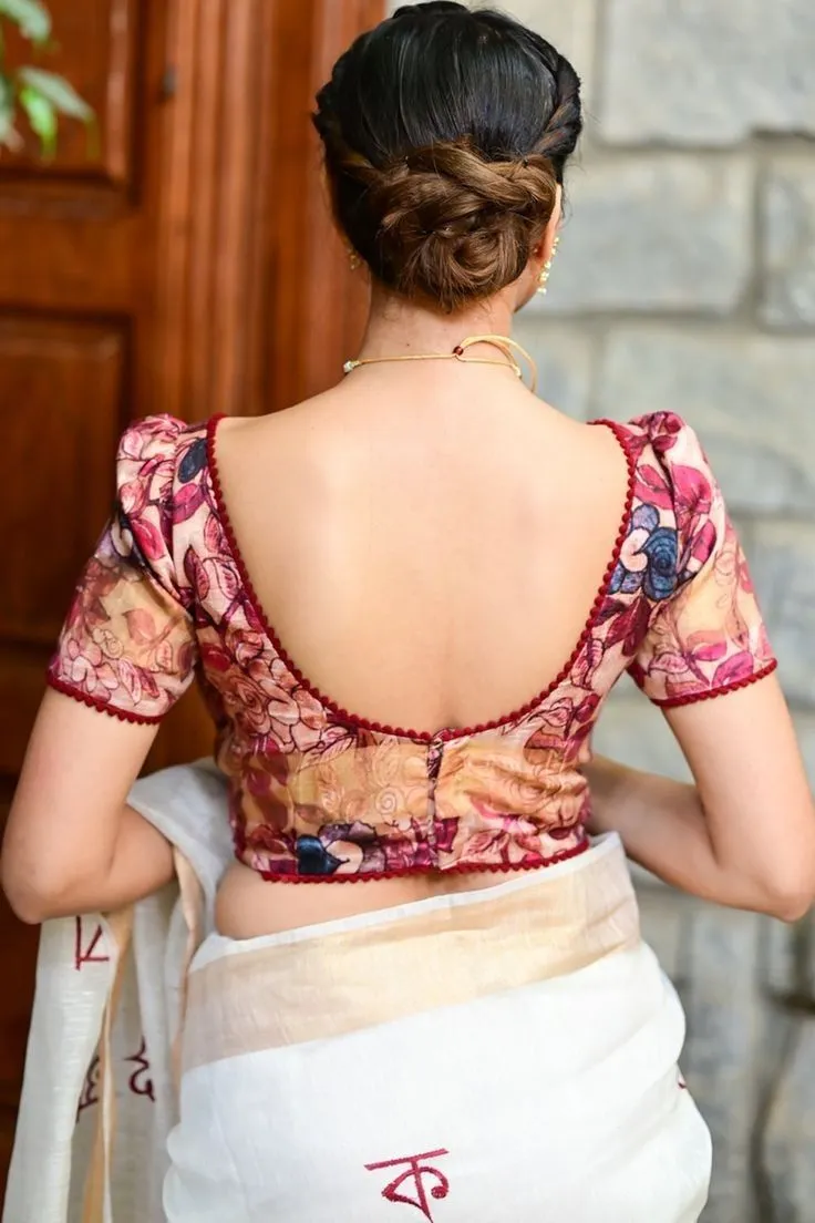 printed blouse designs