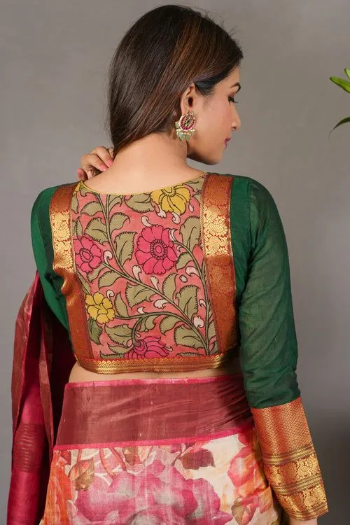 printed cotton blouse designs