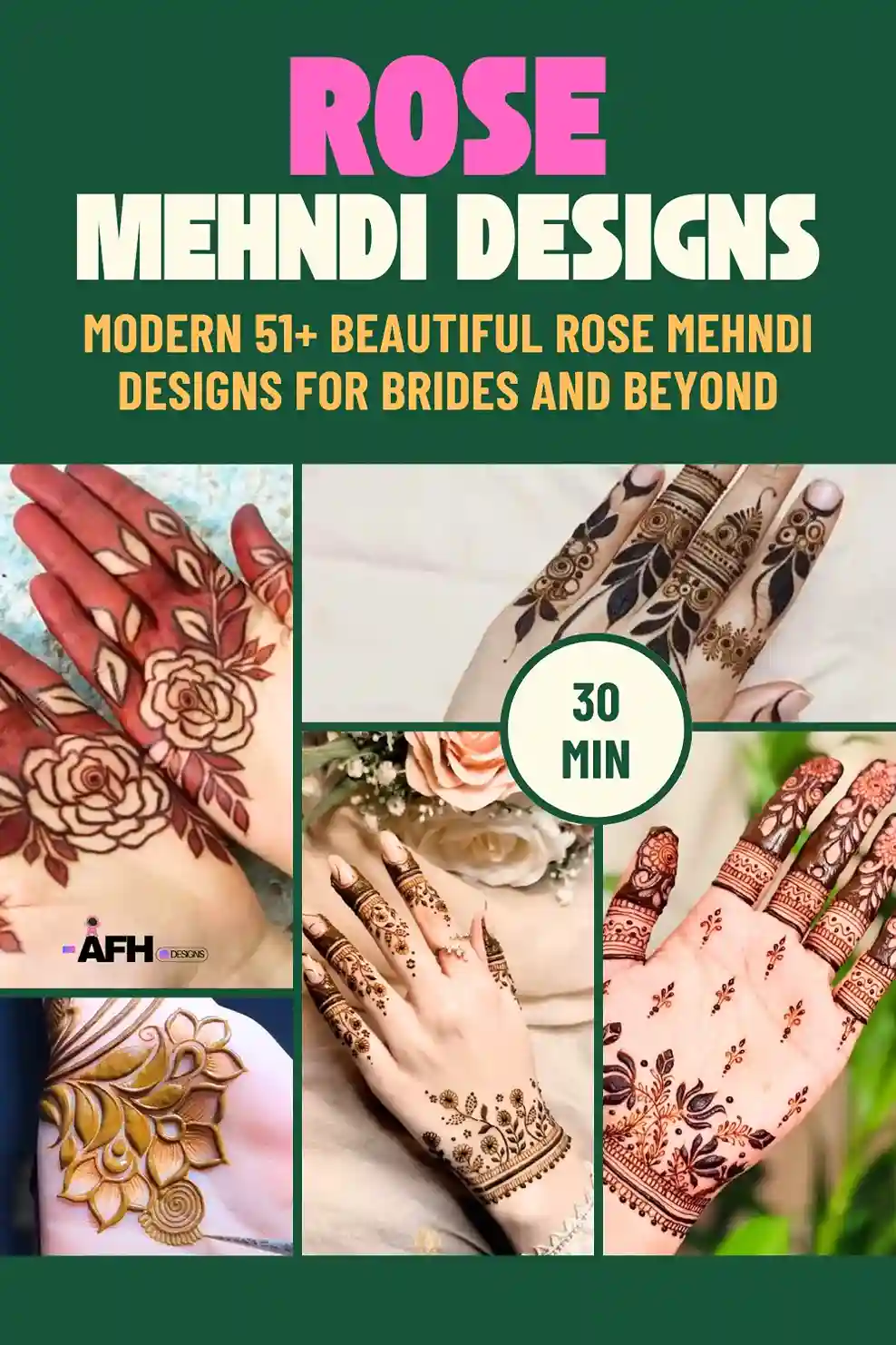 rose mehndi design