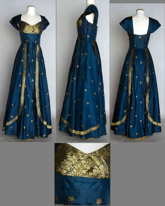 Anarkali Dress From Silk Saree