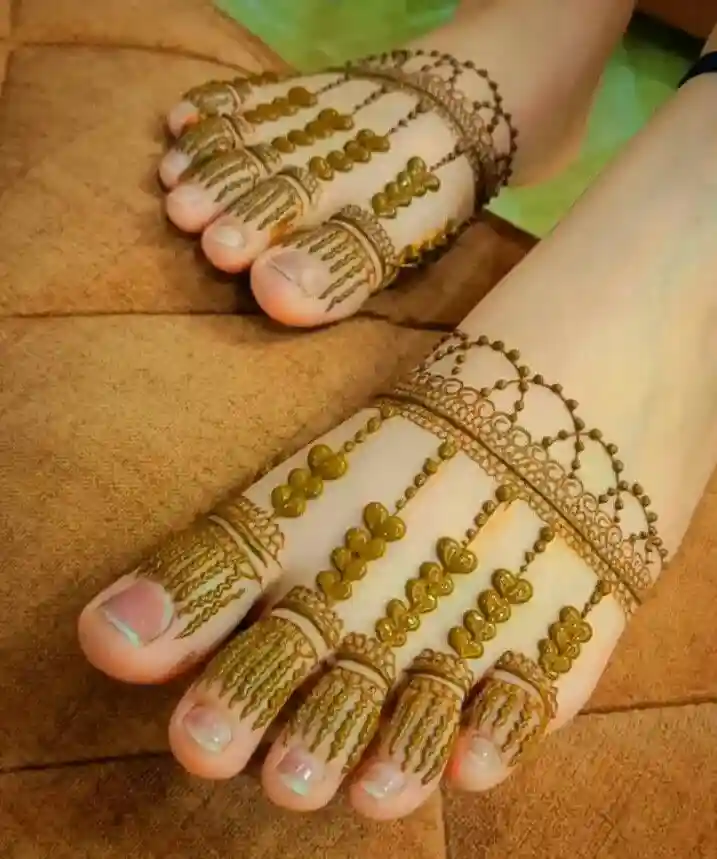 Arabic Foot Mehndi Designs
