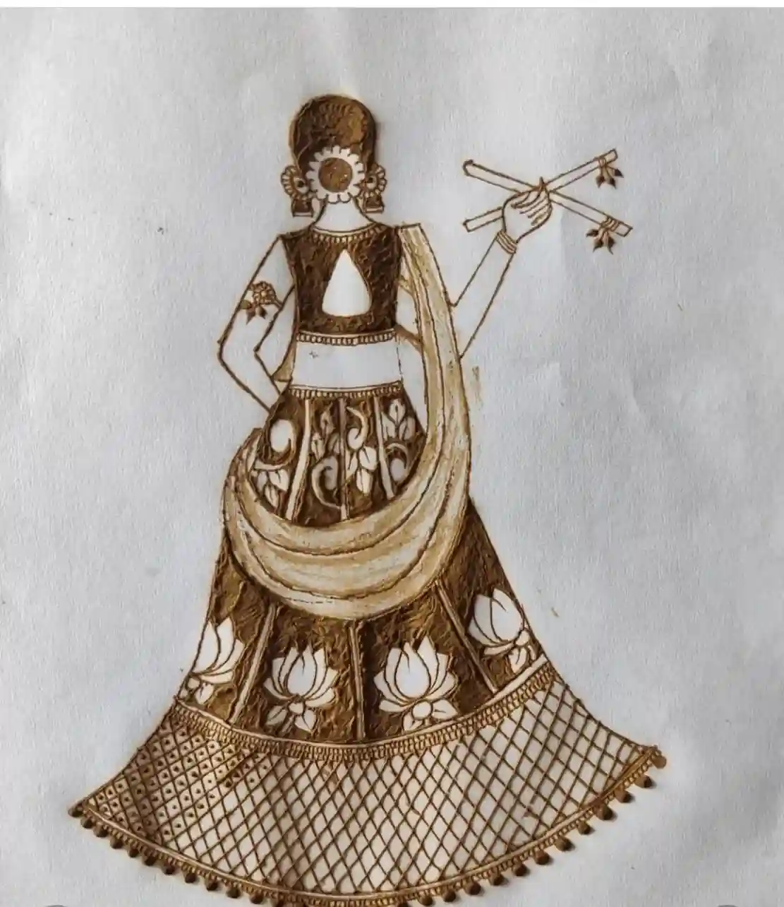 Arabic Mehndi Design for Navratri