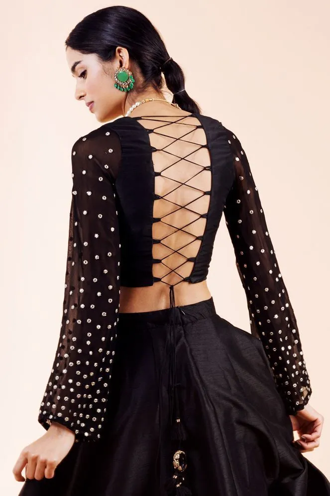 Back Simple Lehenga Blouse Designs