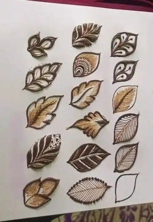 Basic Mehndi Design Step By Step