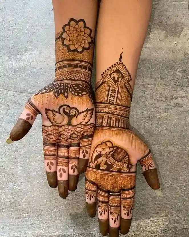 Best and Easy Elephant Mehndi