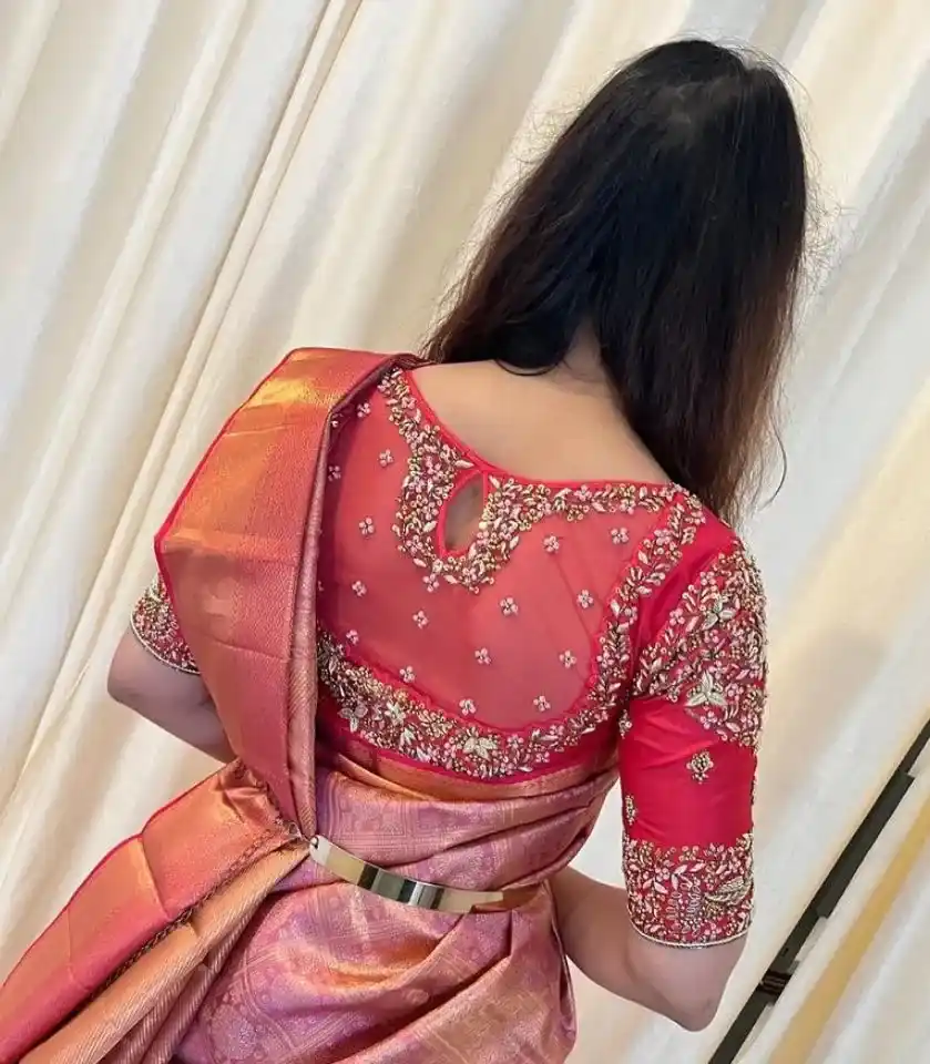 Blouse Back Neck Net Design