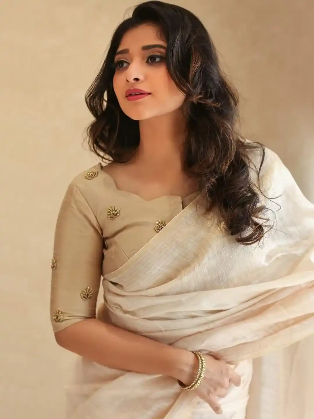 Boat Neck Blouse Design for Saree