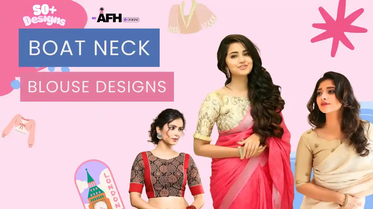 Boat Neck Blouse Design