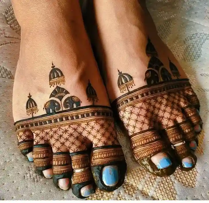 Bridal Mehndi Design For Foot