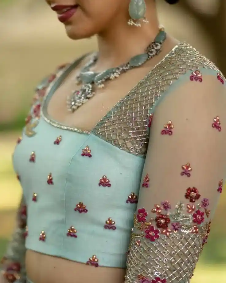 Celebrity Style Net Blouse Designs