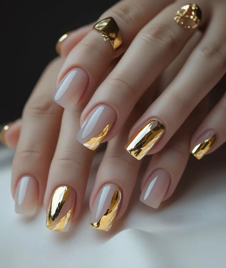 Classic French Nails