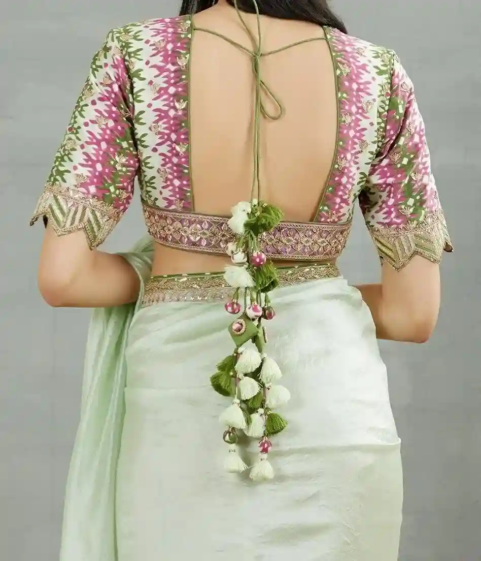 Collar Neck Blouse Designs Front And Back