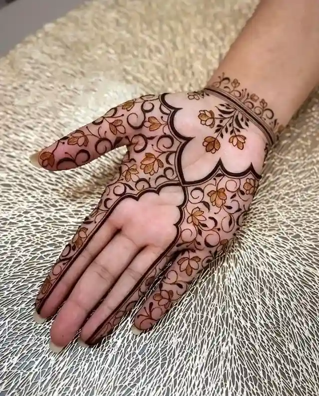 Diya Mehndi Design