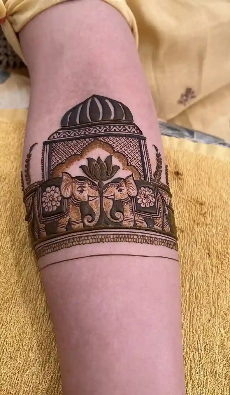 Download Elephant Mehndi Design