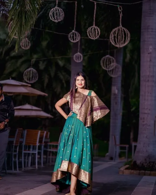 Dress From Satin Saree