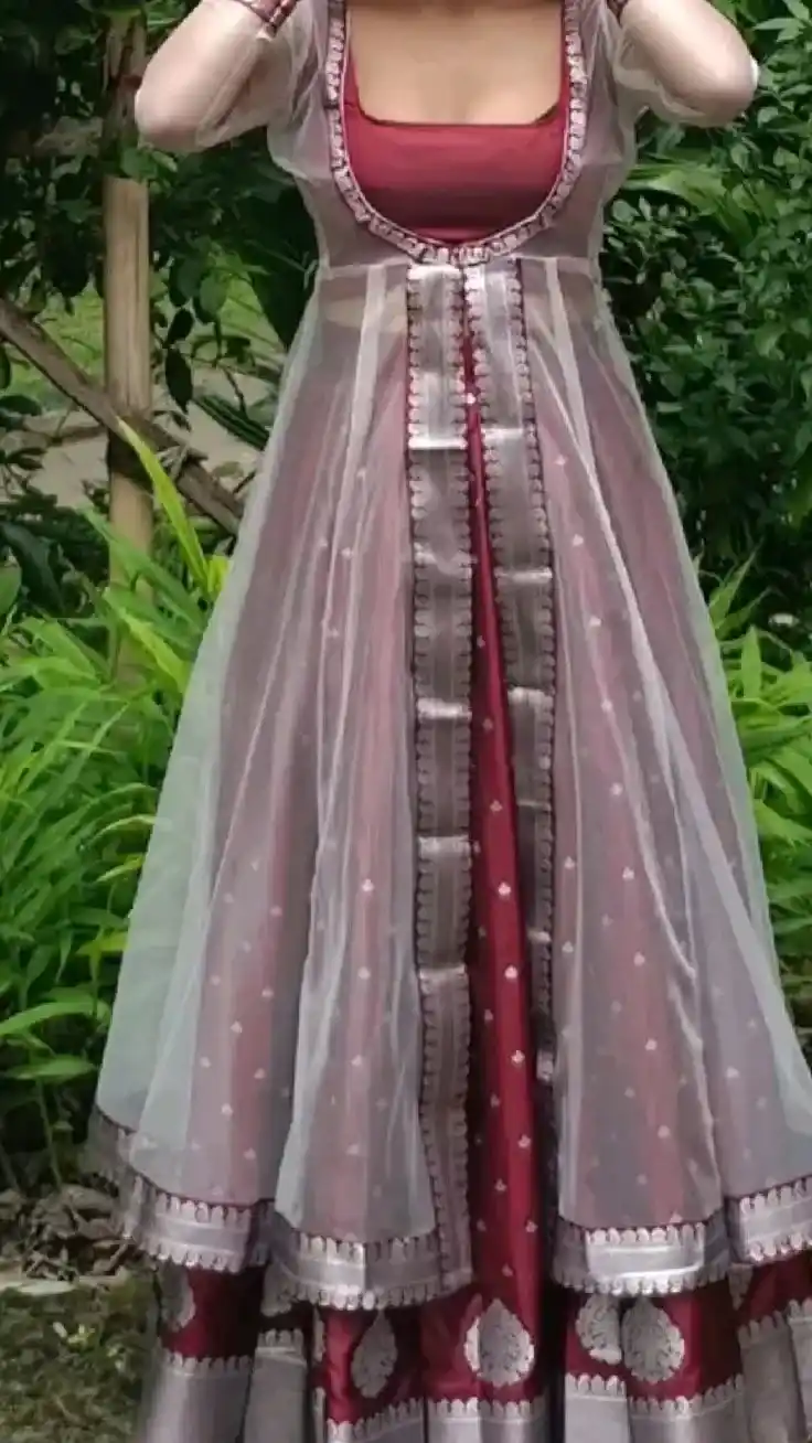 Dress Stitched From Saree