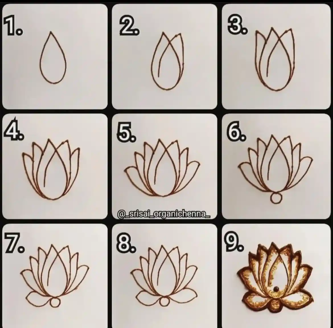 Easy Henna Designs For Beginners Step By Step