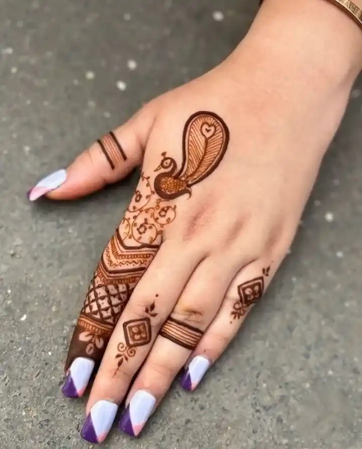 Easy Mehndi Designs For Fingers