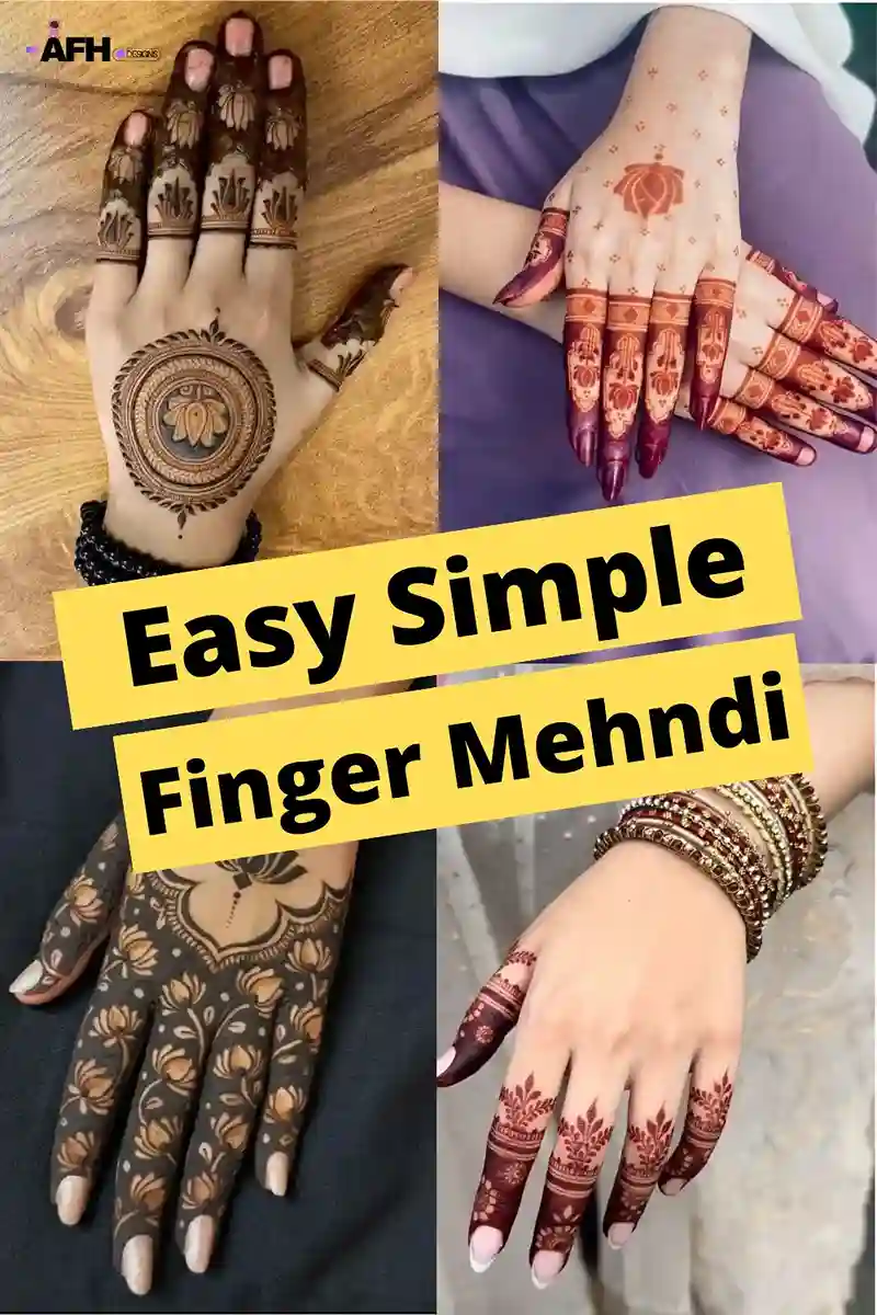 Easy Simple Finger Mehndi Design