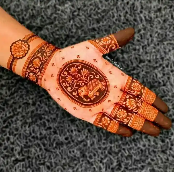 Elephant Mandala Mehndi Design