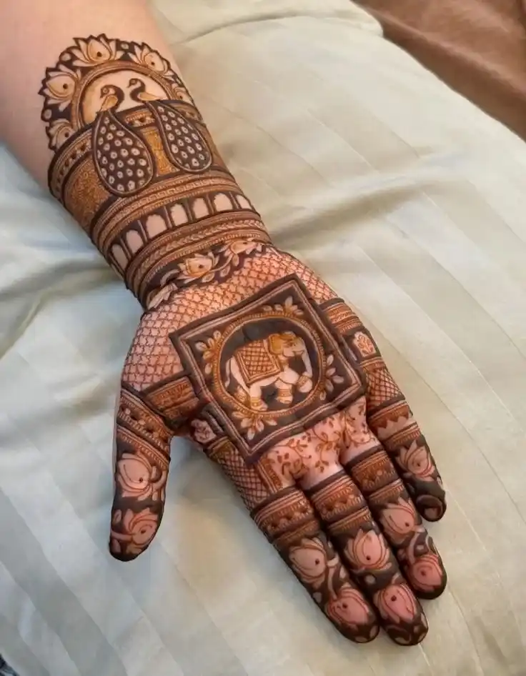 Elephant Mehndi Design For Beginners