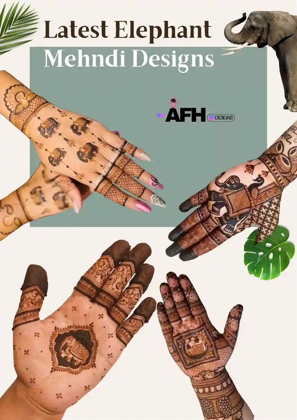 Elephant Mehndi Designs