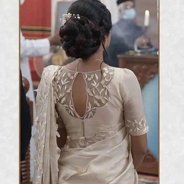 Fancy Net Blouse Back Designs