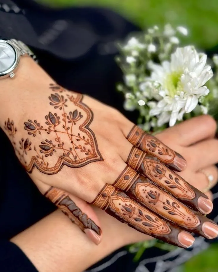 Finger Henna Designs Simple