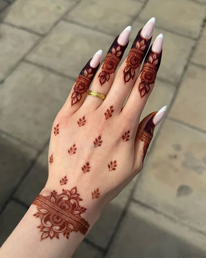 Finger Mehndi Design Simple And Easy