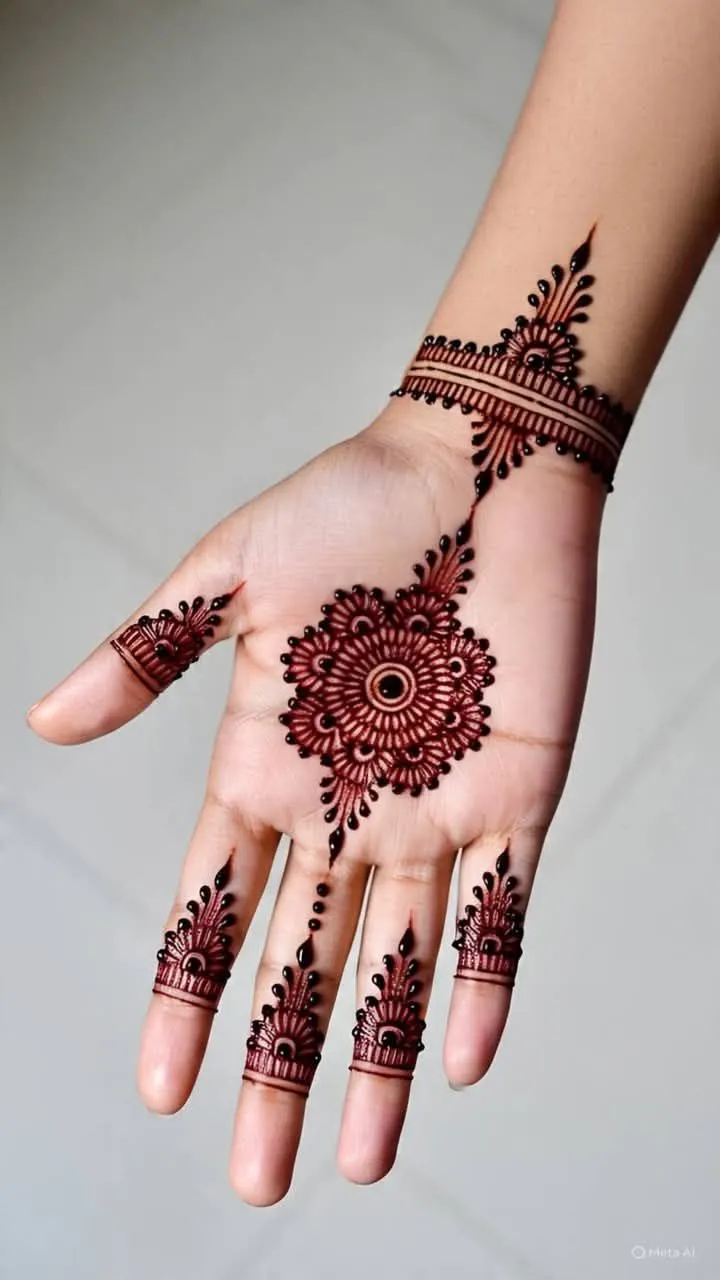 Finger Mehndi Designs Easy And Simple