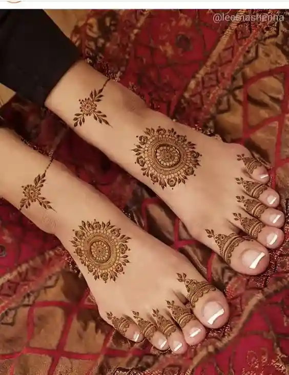 Foot Mehndi Design for Festivals