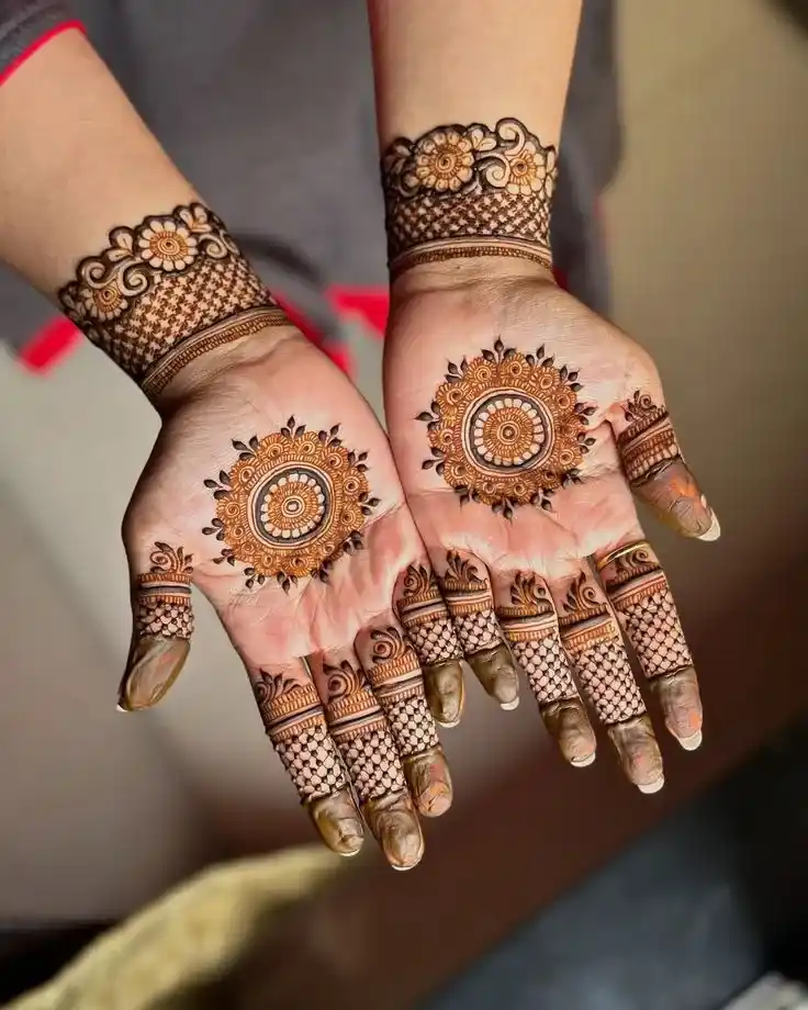 Full Hand Mehndi Design For Diwali