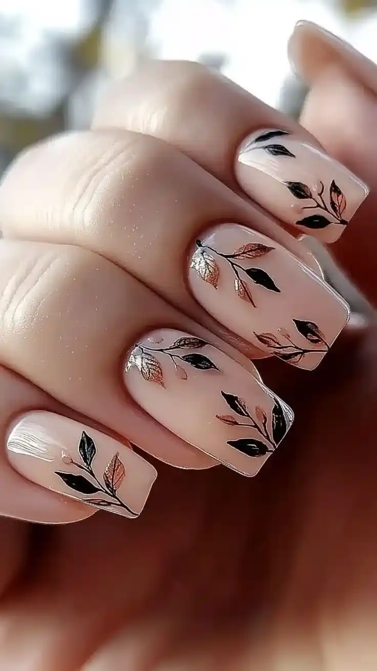 Glitter French Nails