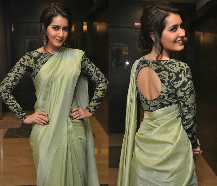 Heavy Work Boat Neck Blouse Designs