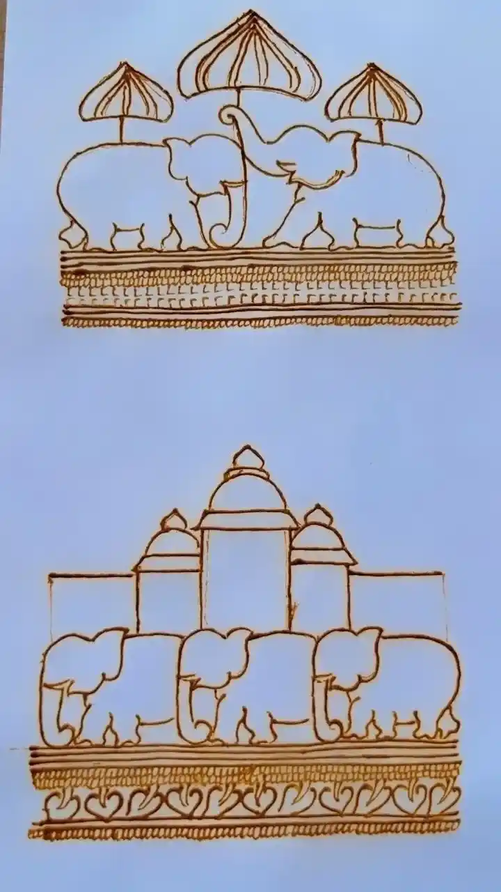 Indian Mehndi Design Step By Step