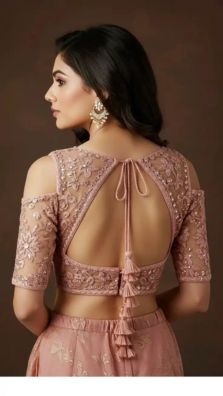 Lehenga Blouse Design Back And Front