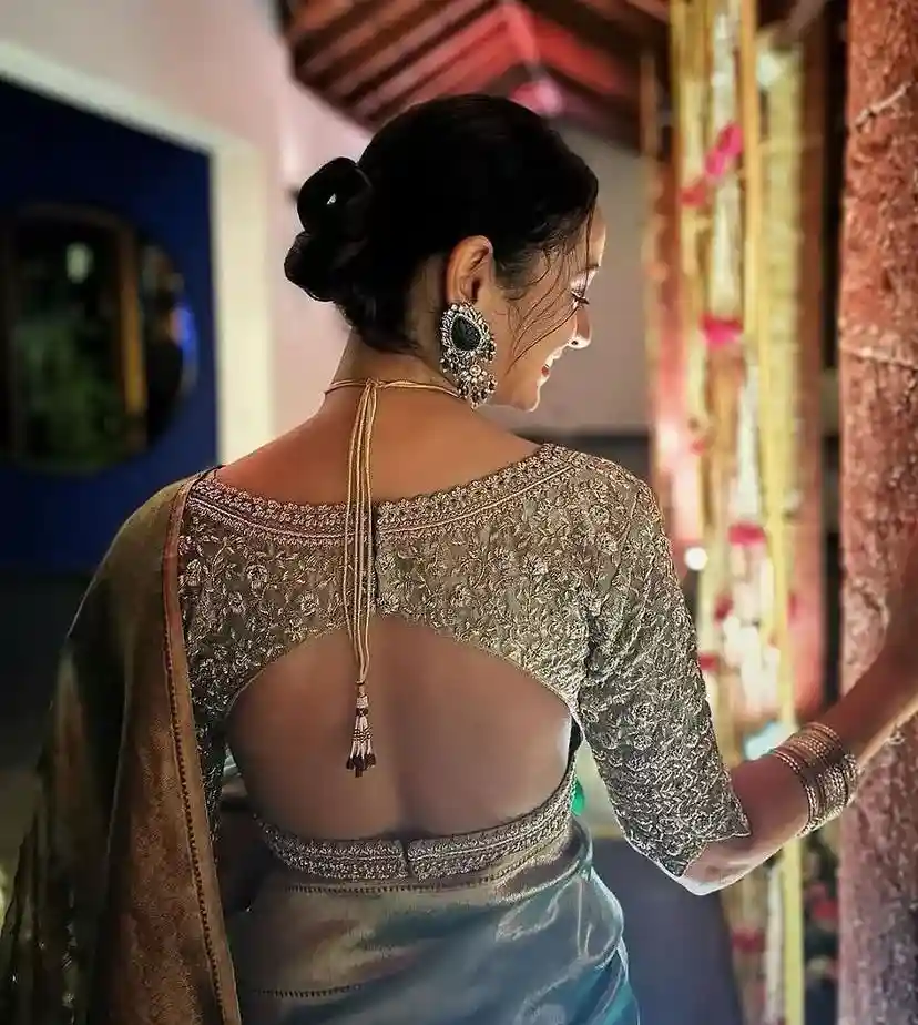 Lehenga Blouse Designs Back Side