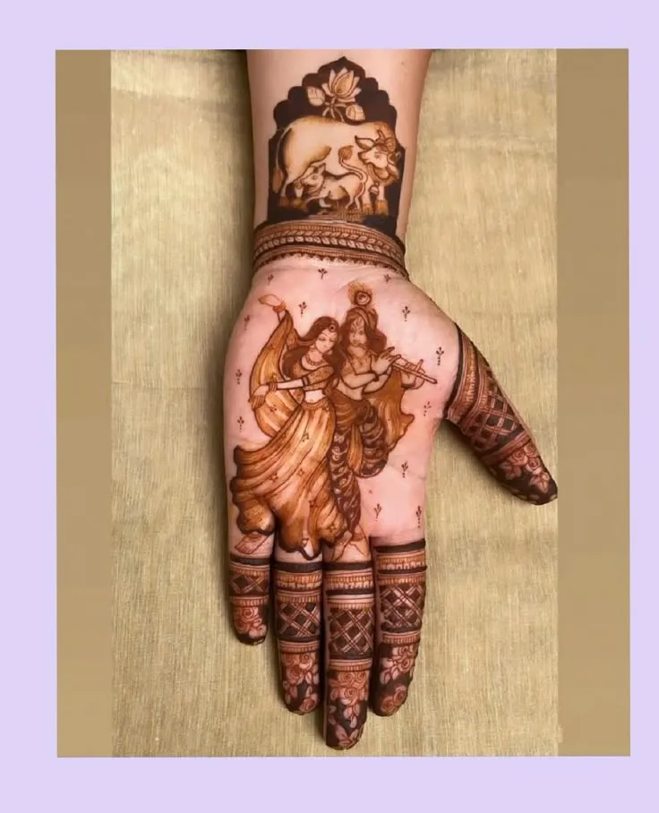 Little Krishna Mehndi Design