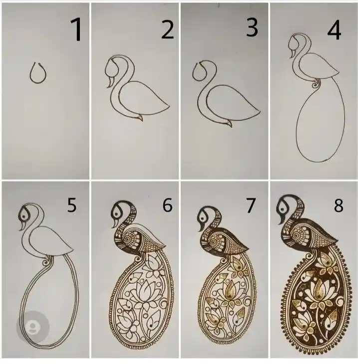Mehndi Design Tutorial Step By Step