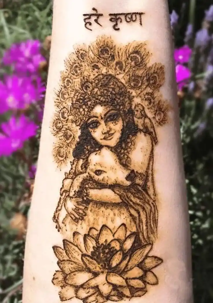 Mehndi Designs for Janmashtami